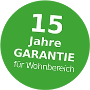 15 Jahre Garantie